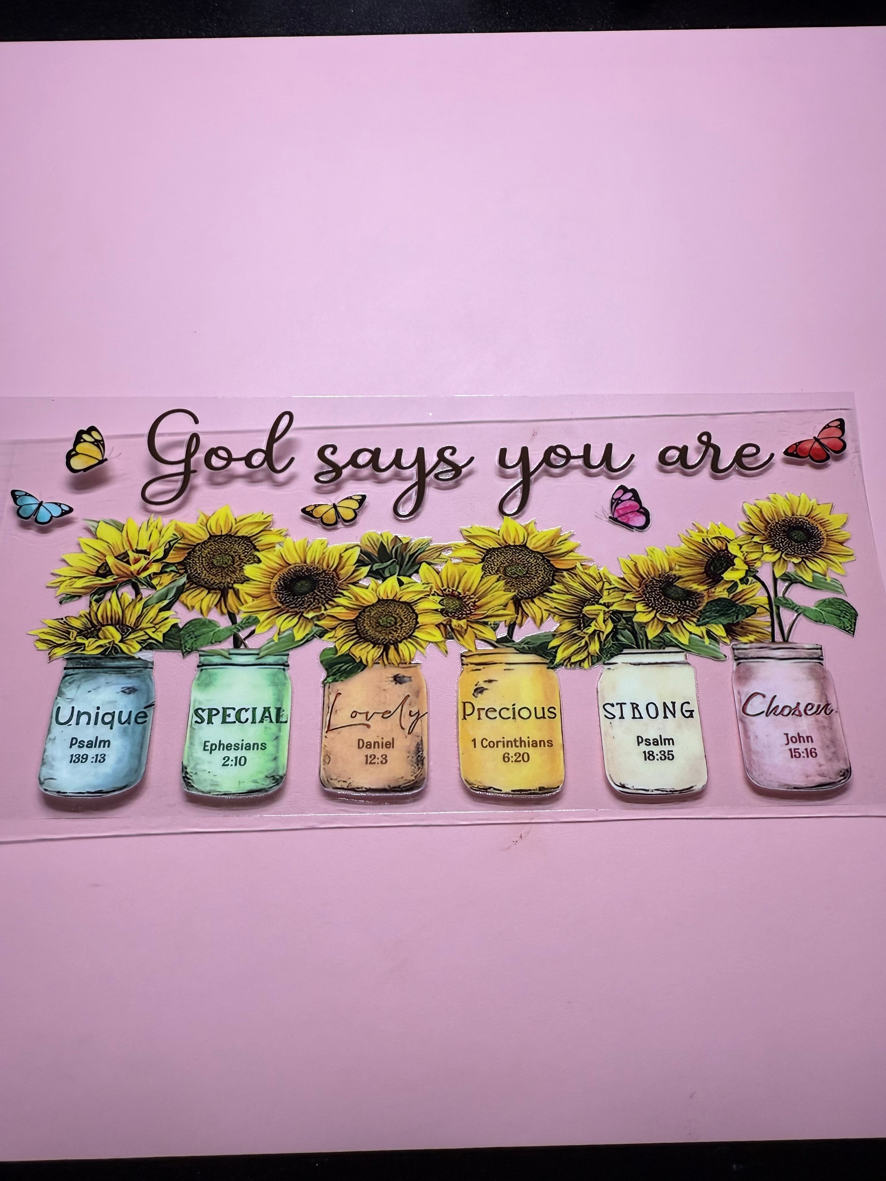 God says you are