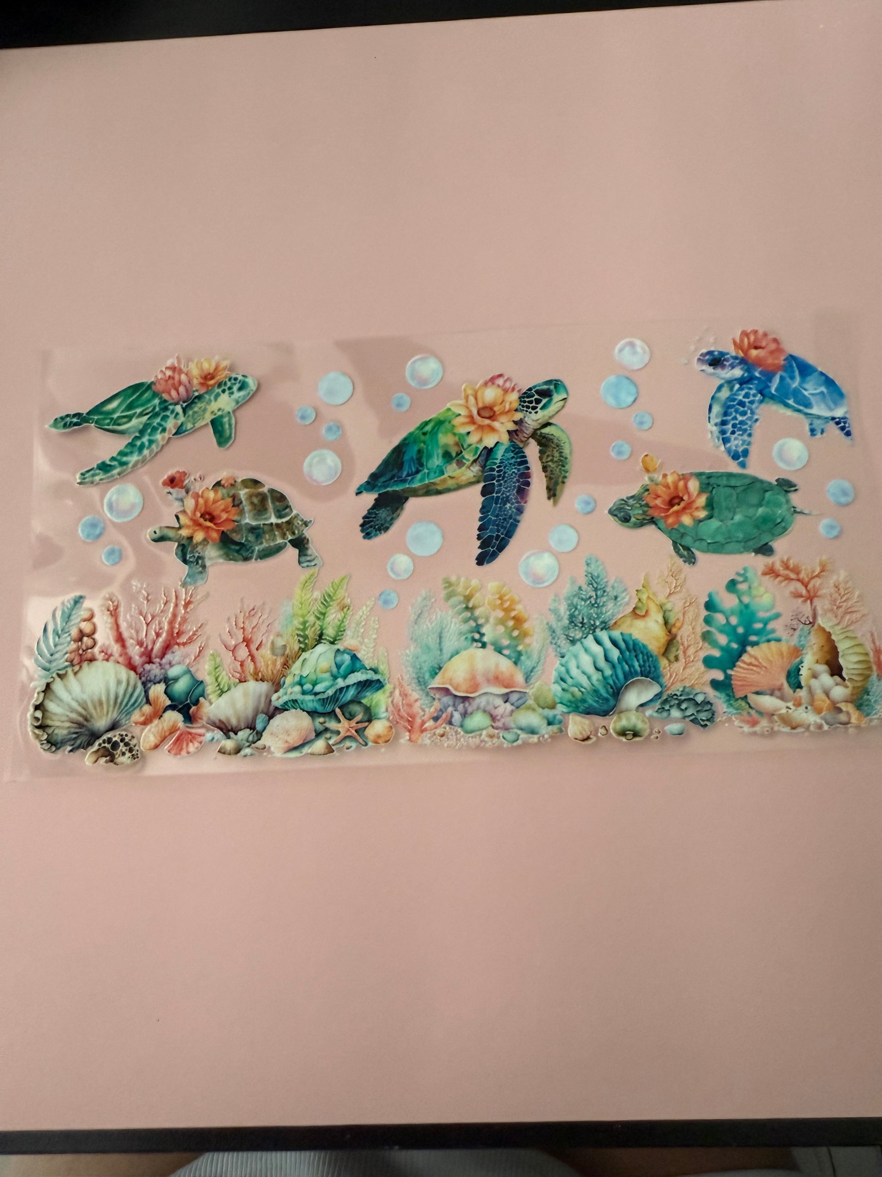 Turtles under the sea