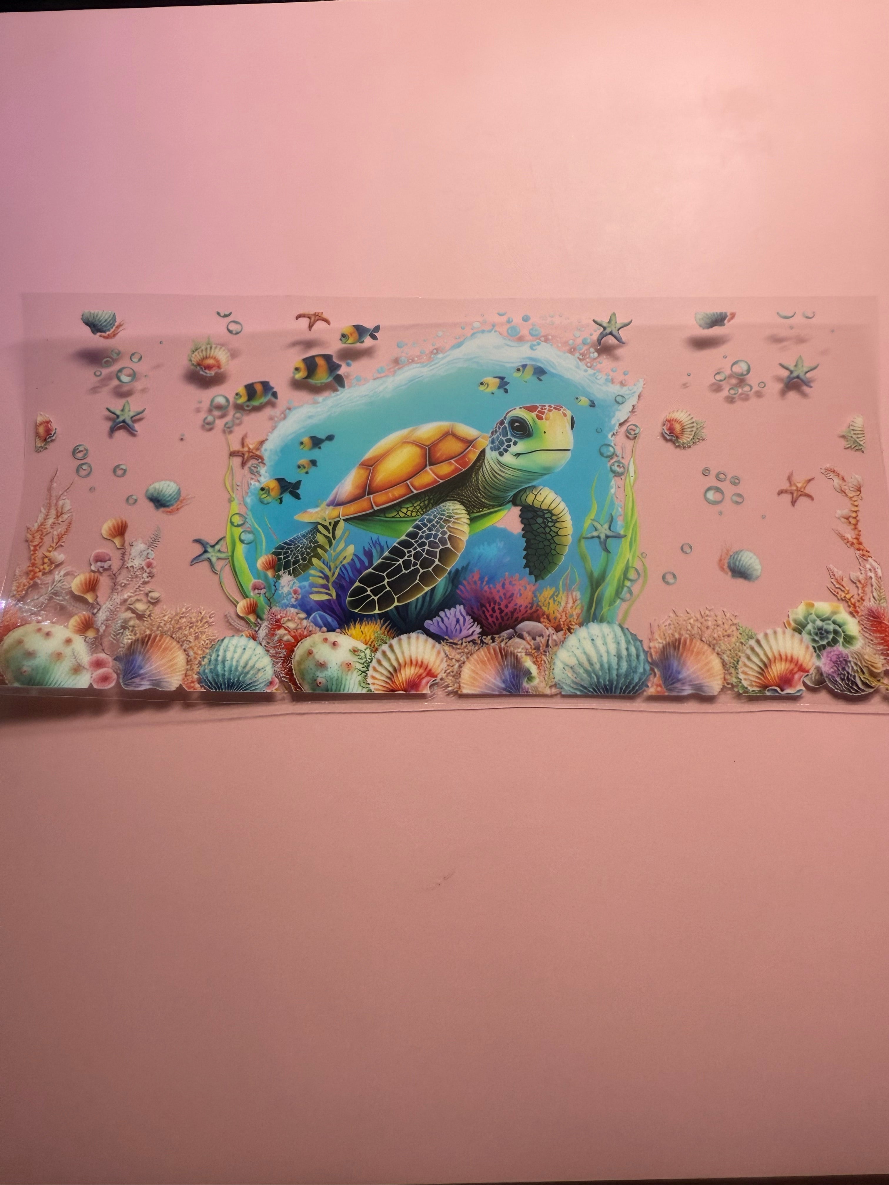 Turtle & fish